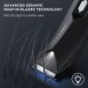 VACASSO Electric Body Hair Trimmer for Men Groin Hair Trimmer Ball Shaver w/Light&LED Display, USB Recharge Dock, Adjustable Ceramic Blade Head