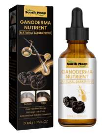 South Moon Black Ganoderma White To Black Hair Treatment Nourishing Hair Moisturizing Hair Repairing Massage Serum (Specification: 3pcs)